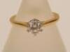 An 18ct gold diamond solitaire ring