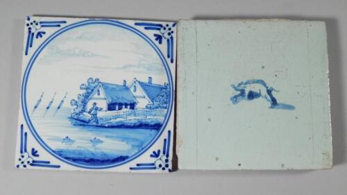 Two Delft tiles