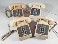 Four 1970's/80's GPO issue ivory telephones