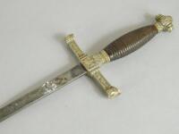 A 19thC Continental Court type sword