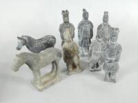 Various reproduction Chinese tomb ornaments