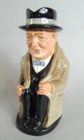 A Royal Doulton Winston Churchill Toby jug.