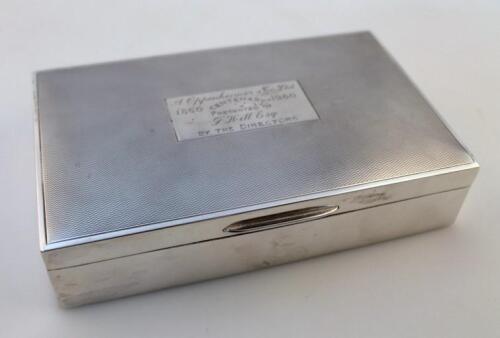 An Elizabeth II silver cigarette case