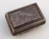 A George III silver snuff box - 2