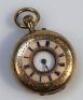 A ladies half hunter pocket watch