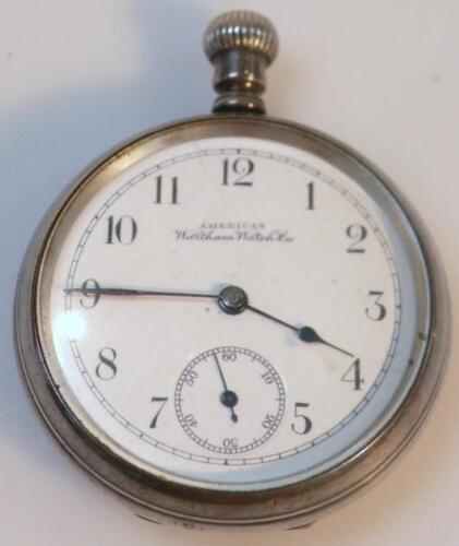 A Waltham open face pocket watch