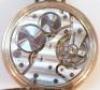 An SW&C gold plated open faced pocket watch - 3