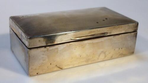 A George V silver box