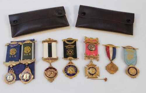 Various Masonic medals