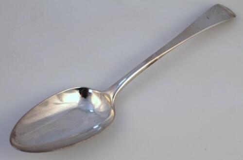 A George III silver tablespoon