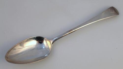 A George III silver tablespoon