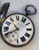 A Victorian silver open face pocket watch - 2