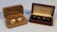 A pair of 9ct gold cufflinks