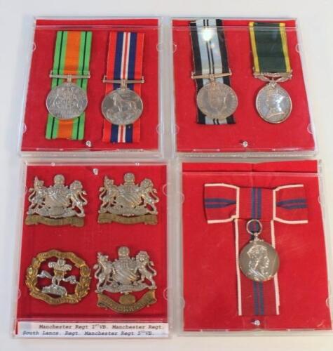 Cap badges and medals