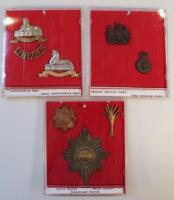 Various Army cap badges