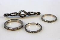 Various marcasite jewellery