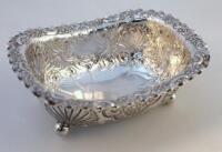 A Victorian silver open dish