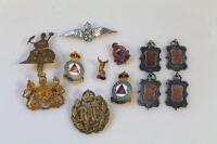 Various cap and other badges