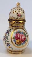 A Continental porcelain pot pourri vase