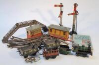 An O-Gauge tin plate railway layout