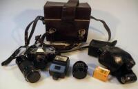 Various cameras and accessories