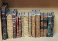 Various leather bound books