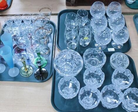 Various Czechoslovakian and other crystal glassware