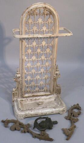 A Victorian cast iron umbrella stand