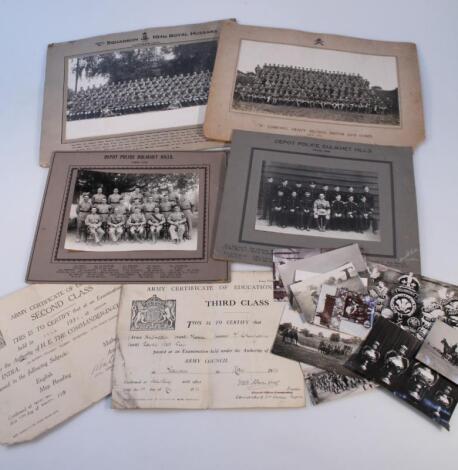 Various military related photographs