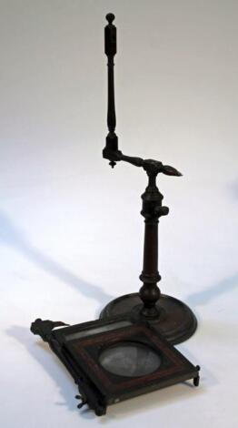 A shaving or vanity stand