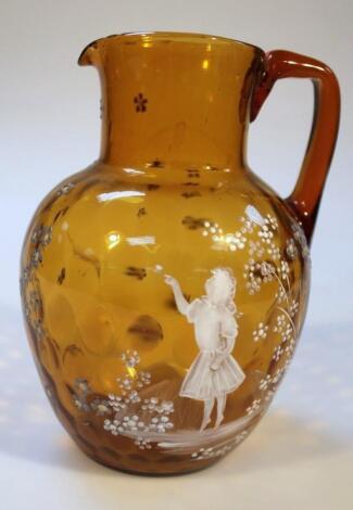 A Mary Gregory style jug