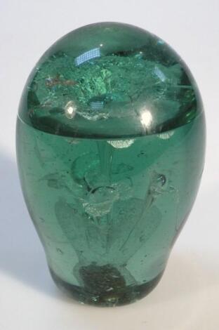 A late 19thC green glass dump