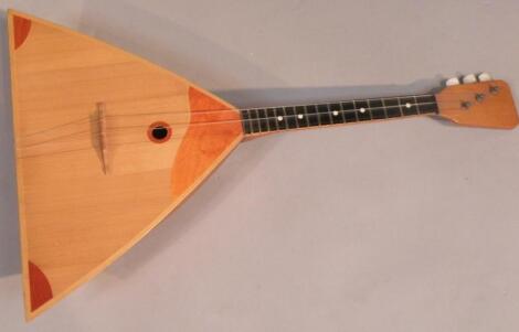 A lightwood balalaika