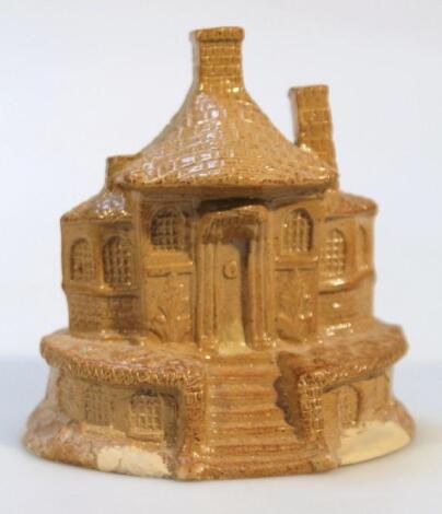 A Brampton stoneware cottage money box