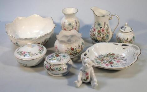 Various Aynsley Wild Tudor pattern china