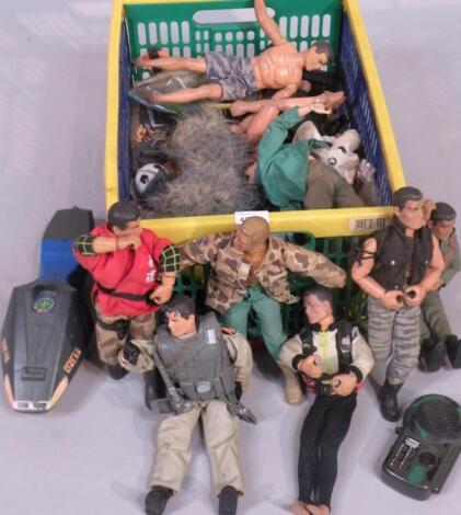 Various Action Man figures and accessories