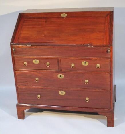 A George III mahogany bureau