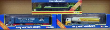 Various Corgi Superhaulers die-cast lorries