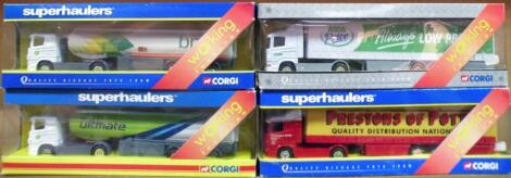 Various Corgi Superhaulers die-cast lorry