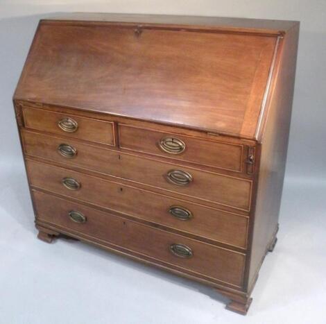 A George III mahogany bureau