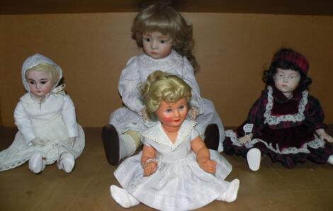 A German bisque headed doll