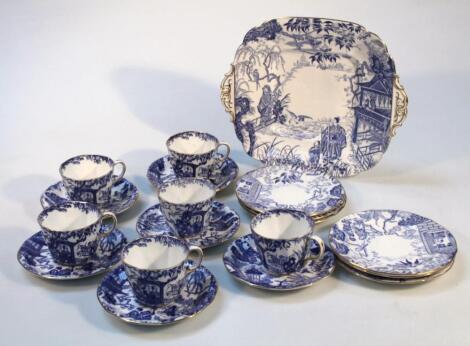 A Royal Crown Derby part tea service