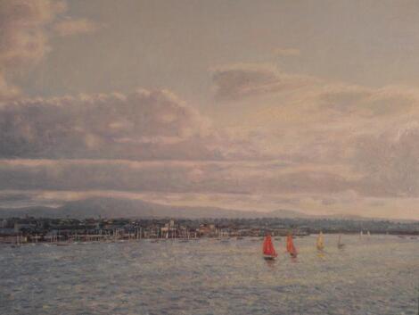 G Smart (20thC). Off Dun Laoghaire