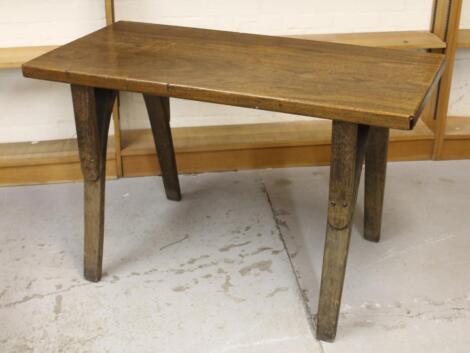 An oak stained table