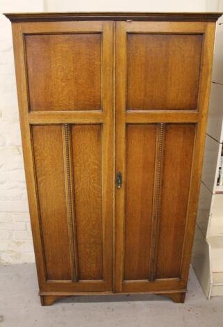 An Awlyn oak wardrobe