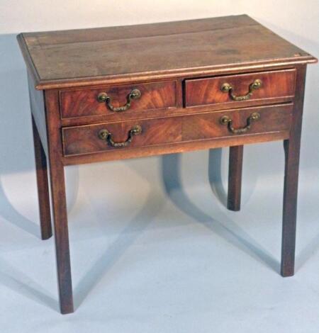 A George III mahogany lowboy