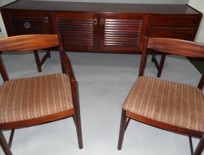 A mid 20thC A H McIntosh & Co Ltd rosewood dining suite - 2