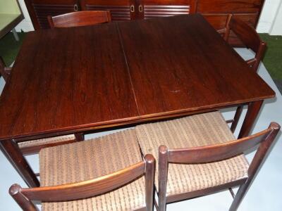 A mid 20thC A H McIntosh & Co Ltd rosewood dining suite - 3