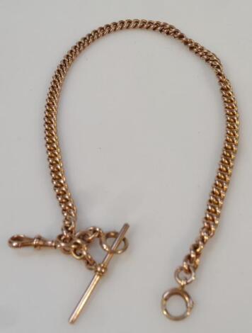 A Victorian Albert watch chain