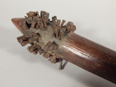 Tribal Art. A 19thC Aboriginal nail club - 2